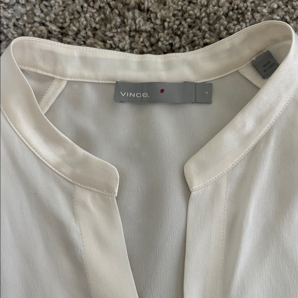 VINCE 100% Silk Long-Sleeve Blouse - Picture 5 of 11